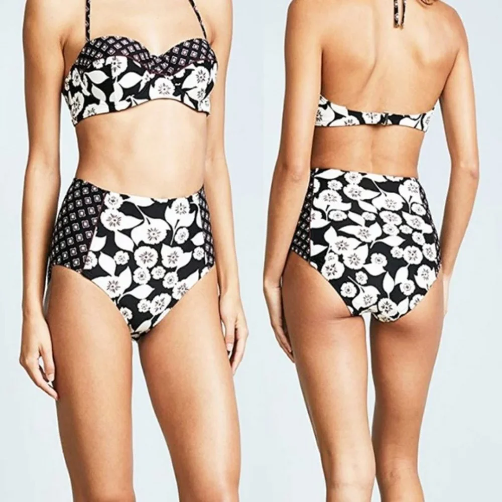 Kate Spade Aliso Beach Floral High Waist Swim Bikini Bottom